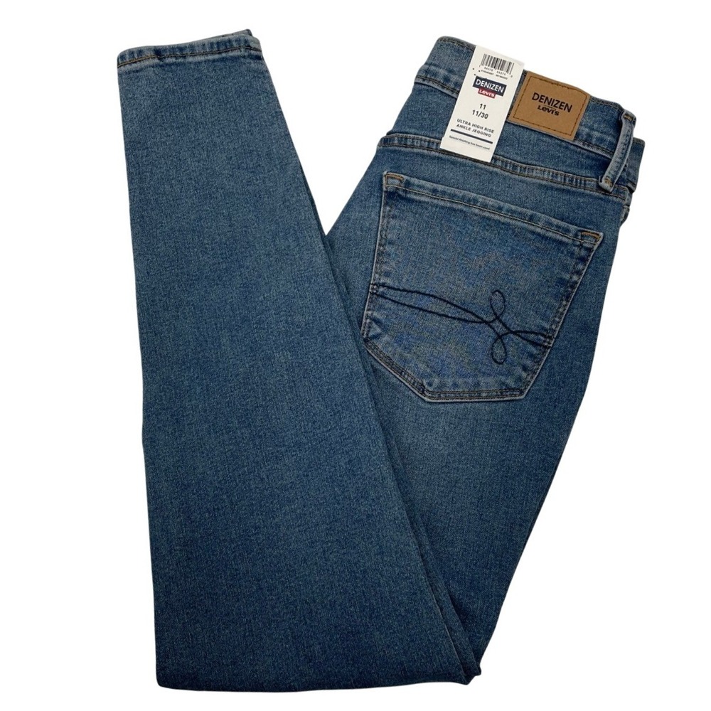 NEW Denizen Levis Womens Ultra High Rise Ankle Jegging Jeans Size 11 Button Fly